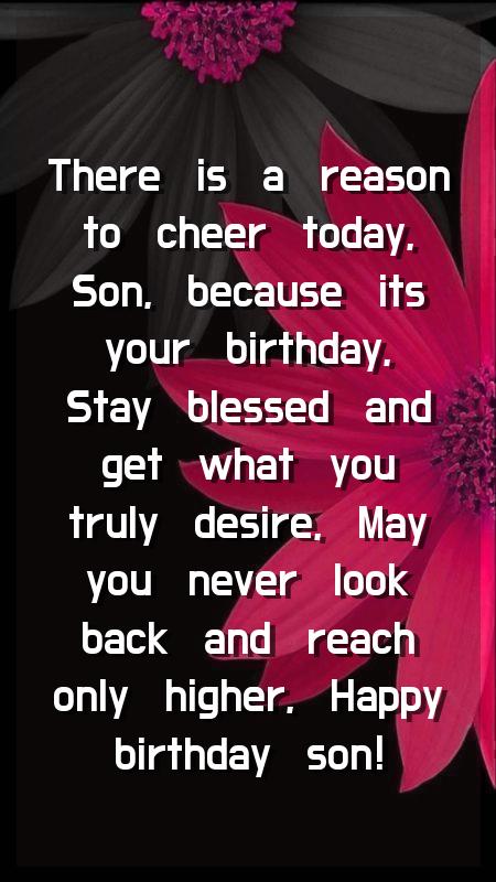 birthday wishes to my friend son